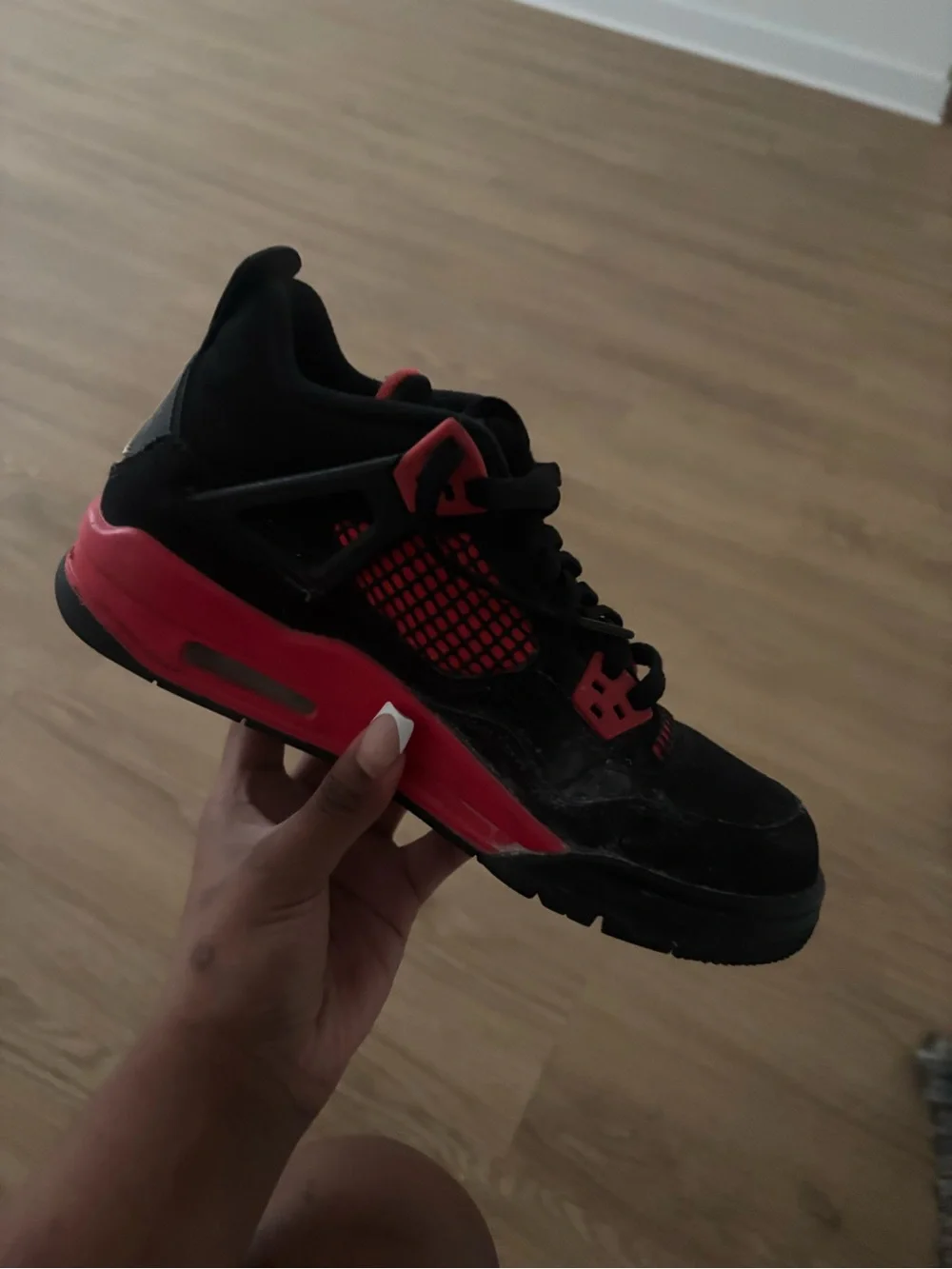 Black and Red Jordan’s
